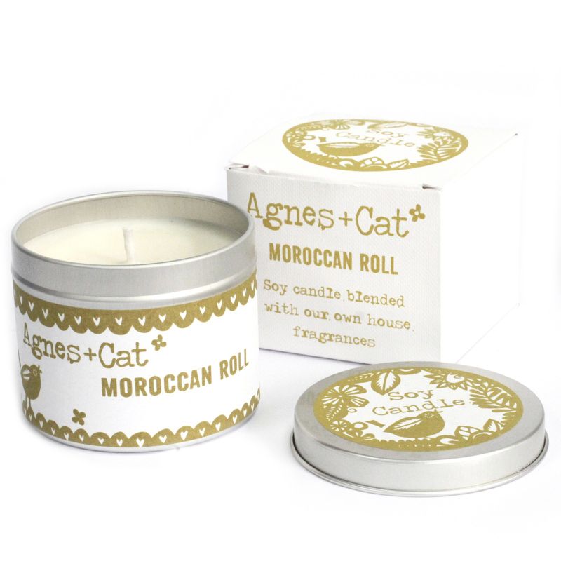 Moroccan Roll Soy Wax Tin Candle (200ml)