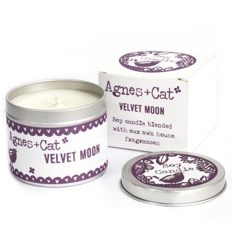 Velvet Moon Soy Wax Tin Candle (200ml)