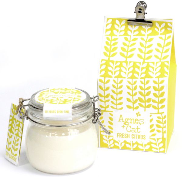 Fresh Citrus Soy Wax Candle – Kilner Jar (400ml)