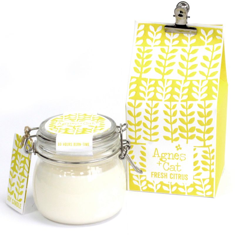 Fresh Citrus Soy Wax Candle – Kilner Jar (400ml)