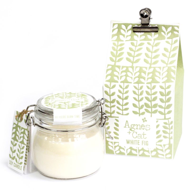 White Fig Soy Wax Candle – Kilner Jar (400ml)