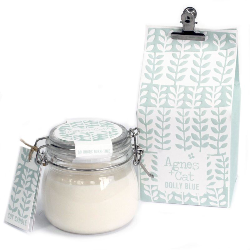 Dolly Blue Soy Wax Candle – Kilner Jar (400ml)