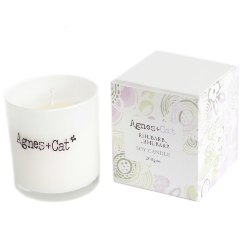Rhubarb Rhubarb Soy Wax Votive  Candle (200g)