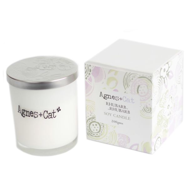 Rhubarb Rhubarb Soy Wax Votive Candle (200g)