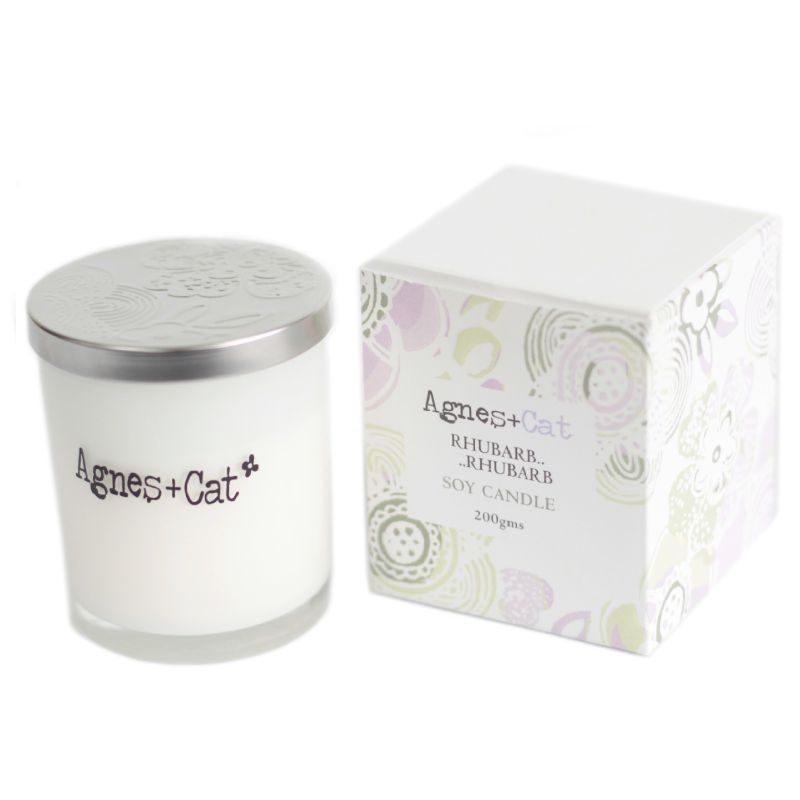 Rhubarb Rhubarb Soy Wax Votive  Candle (200g)