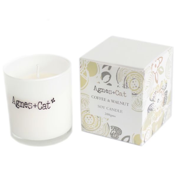 Coffee and Walnut Soy Wax Votive Candle (200g)