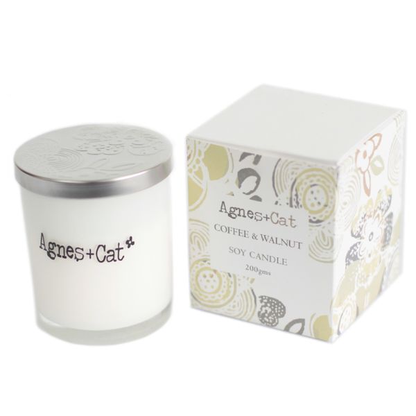 Coffee and Walnut Soy Wax Votive Candle (200g)