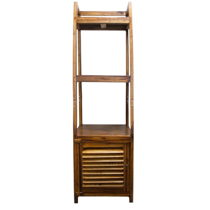 A+C Recycled Wood Open Shelf Display