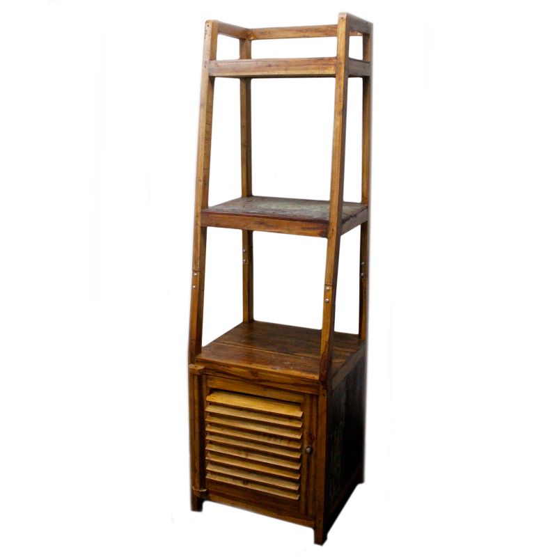 A+C Recycled Wood Open Shelf Display