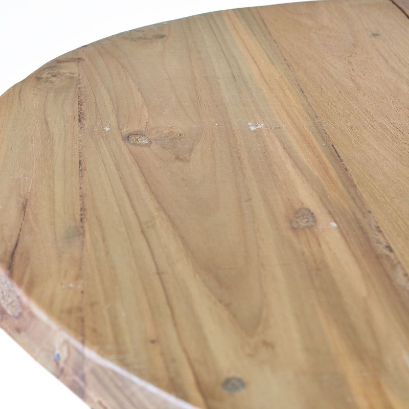 Round Folding Wooden Coffee Table