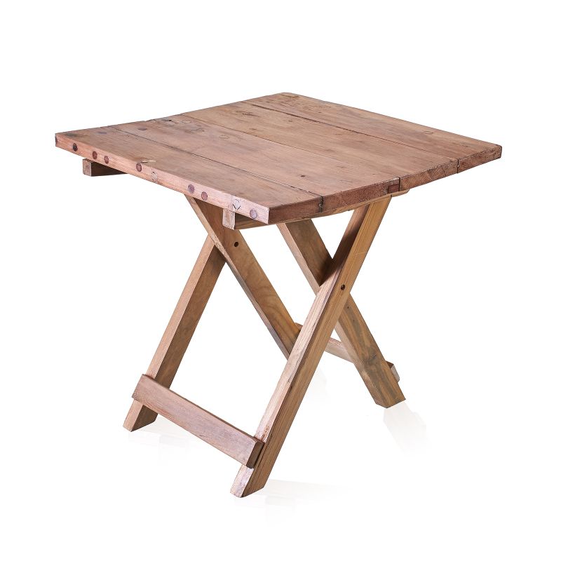 Square Folding Wooden Coffee Table