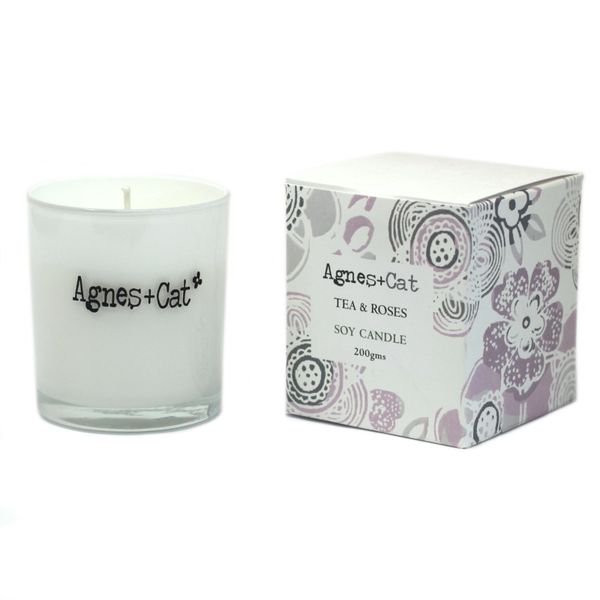 Tea and Roses Soy Wax Votive Candle (200g)
