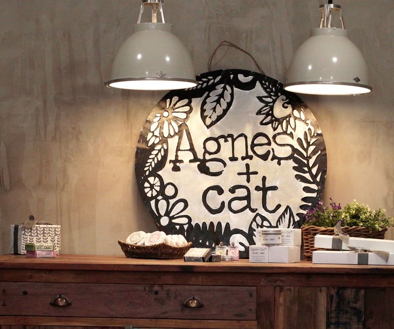 Agnes + Cat Metal Sign (1m)