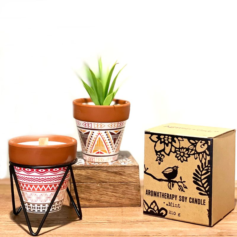 Aromatherapy Soy Wax Candle - Mint (210g)