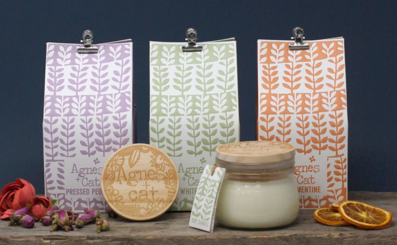 Pressed Peonies Soy Wax Candle – Small Kilner Jar (180ml)