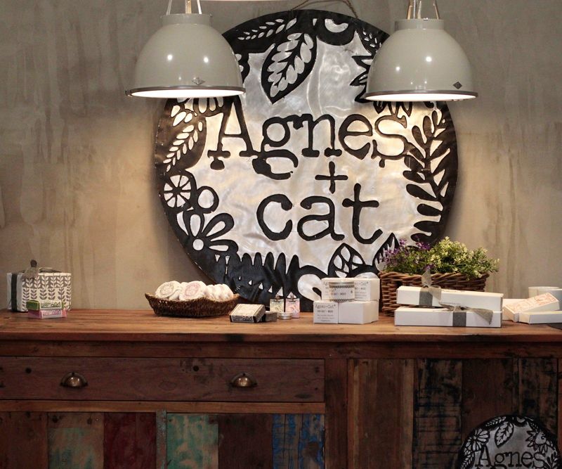 Agnes + Cat Metal Sign (80cm)