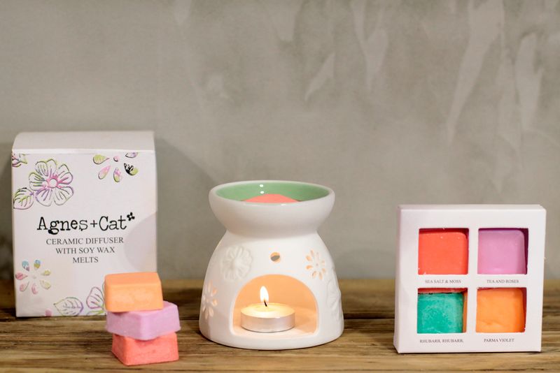 Ceramic Wax Melt Diffuser with Soy Wax Melts