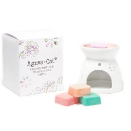 Ceramic Wax Melt Diffuser with Soy Wax Melts
