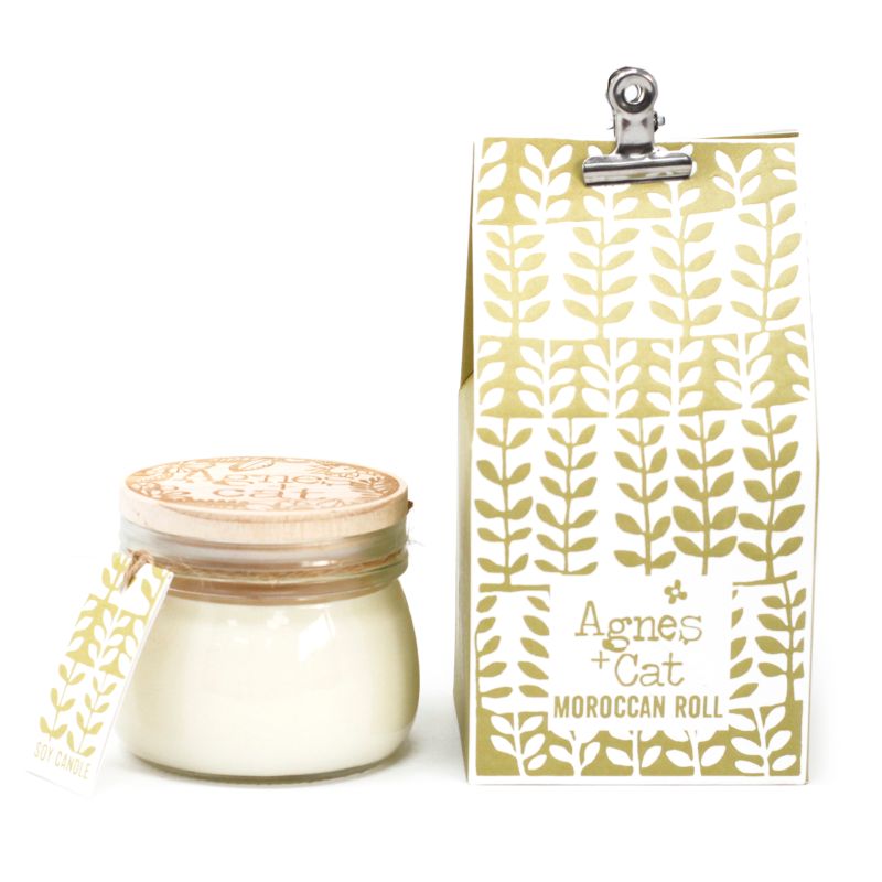 Moroccan Roll Soy Wax Candle – Small Kilner Jar (180ml)