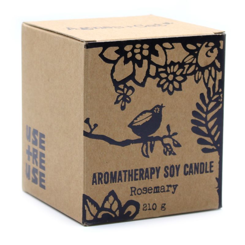 Aromatherapy Soy Wax Candle - Rosemary (210g)