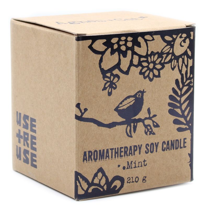 Aromatherapy Soy Wax Candle - Mint (210g)