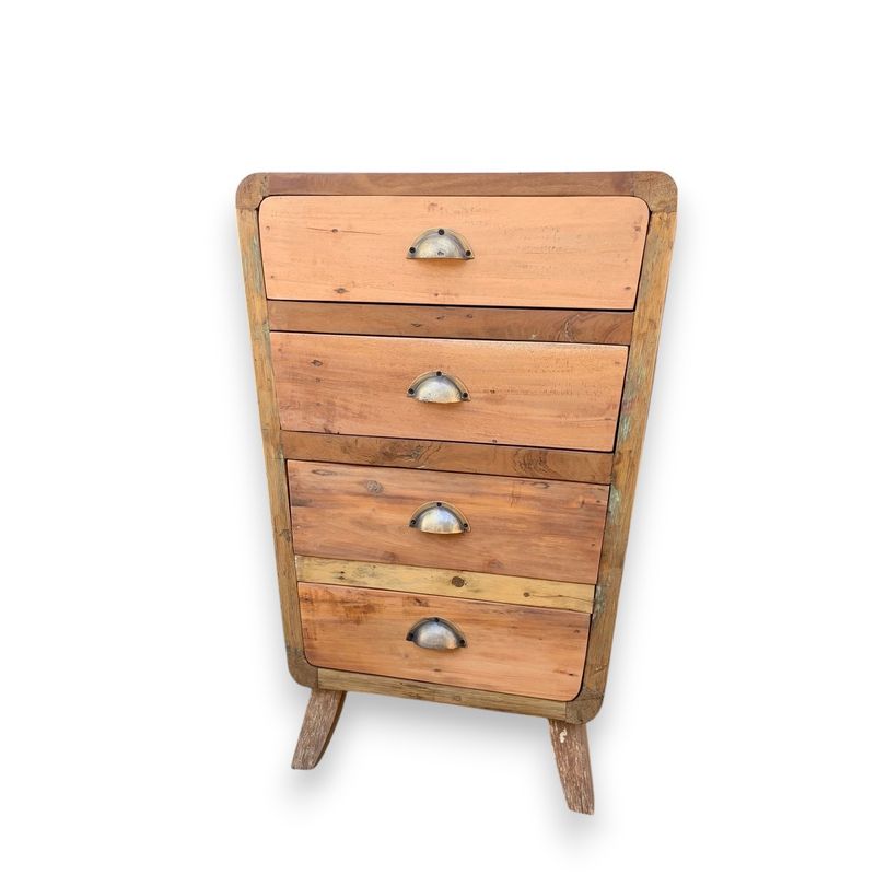Wooden Storage Chest with 4 Draws