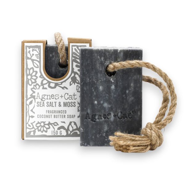Soap On A Rope 150g - Sea Salt & Moss