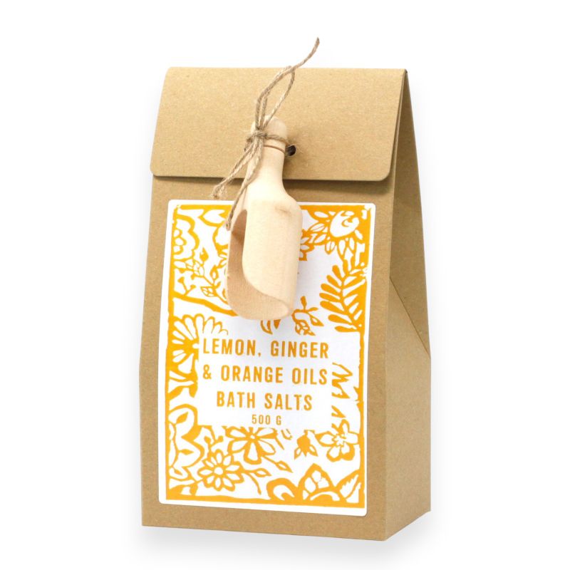 Himalayan Bath Salts 500g - Lemon, Ginger, Orange