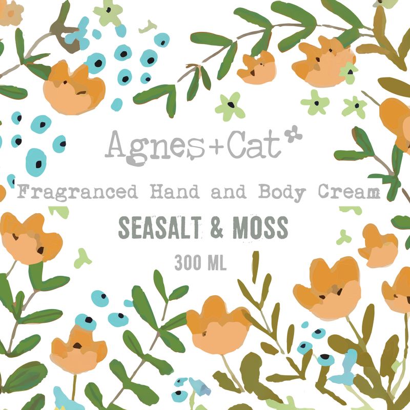 Hand and Body Cream 300ml - Sea Salt and Moss