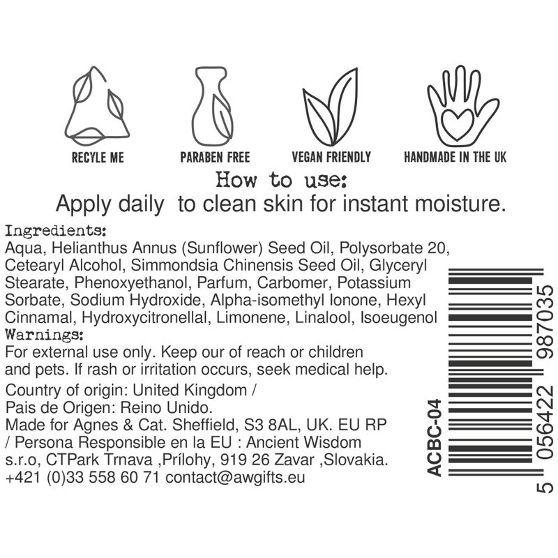 Hand and Body Cream 300ml - Moroccan Roll