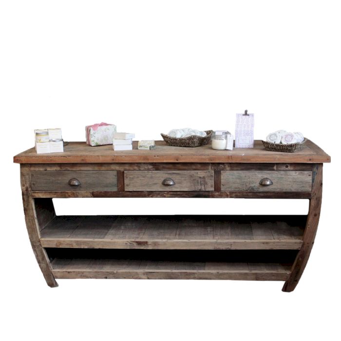 A+C 1.8m Centerpiece Recycled Wood Table