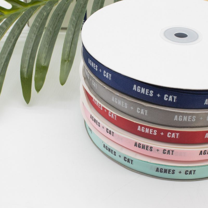Agnes + Cat Branded Ribbon - Mint (12mm x 90m)