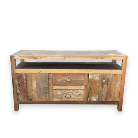 Large Wooden TV Stand with 2 Draws & 2 Compartments