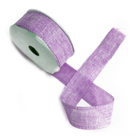 Natural Texture Ribbon 38mm x 20m - Lavender