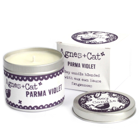 6x 200ml Soy Wax Tin Candle - Parma Violet