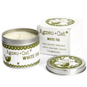 6x 200ml Soy Wax Tin Candle - White Fig