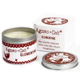 6x 200ml Soy Wax Tin Candle - Clementine