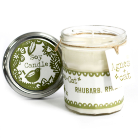 6x JamJar Candle - RHUBARB RHUBARB