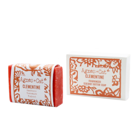 6x Handmade 140g Coconut Butter Soap - Clementine