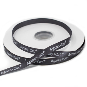 Agnes & Cat 12mm x 90m Ribbon - Grey